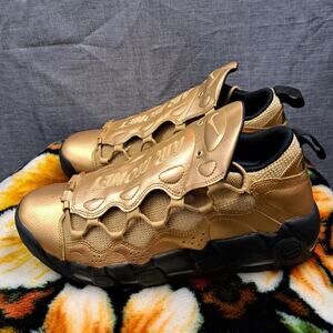 %Size 13 Men Nike Air More Money 'Metallic Gold' (Worn 1 Time) A 16